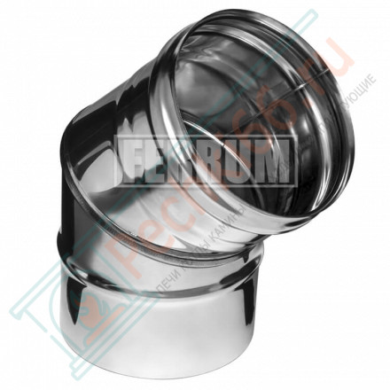 Колено 45° (НЕРЖ-430/0,5) d-80 (Ferrum GS)