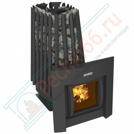 Дровяная банная печь Grill'D Cometa 350 Vega Window Max