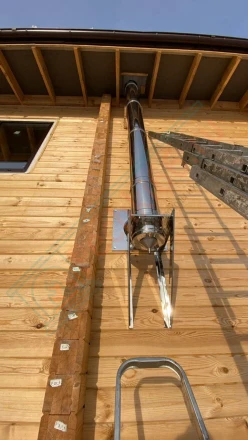 Газовая печь для бани Ялта ИзиСтим 25/2024 модерн (монтаж