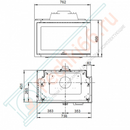 Чугунная топка I 620 FR (Jotul)
