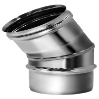 Отвод одностенный 30° (AISI-304/0,5мм) d-115 (Вулкан)