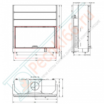 Каминная топка ПС 10080 (Астов)
