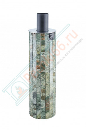 Дымоход - экономайзер Жадеит наборный, d-115, L=1000 мм (Feringer)