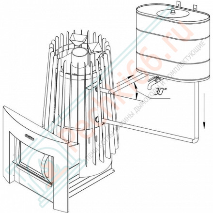 Теплообменник AISI 409 2мм, 1,8л Cometa (Grill’D)