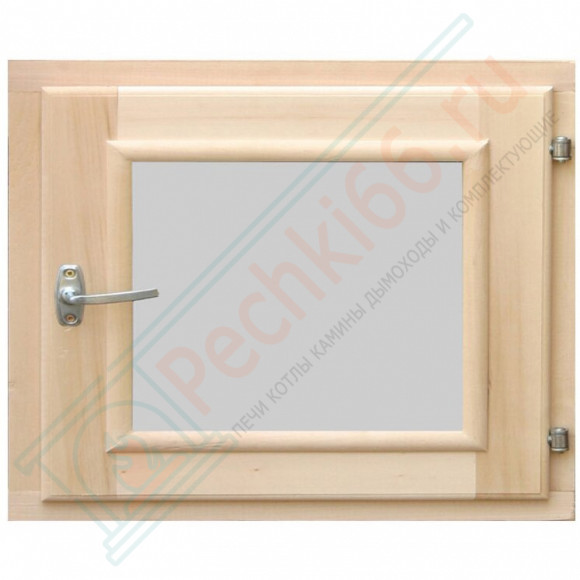 Окно для бани 400х300 мм, листв. порода, стеклопакет (DoorWood)