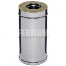 Сэндвич труба для дымохода L=0,5м (НЕРЖ-430/0,8-НЕРЖ-430/0,5) d-150/210 (Ferrum HF) Сэндвич труба для дымохода L=0,5м (НЕРЖ-430/0,8-НЕРЖ-430/0,5) d-150/210 (Ferrum HF)