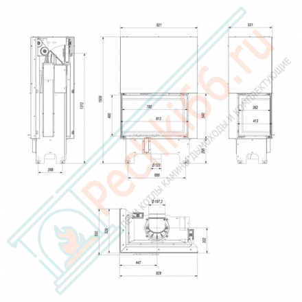 Стальная топка VNL/810/410 (Kratki)