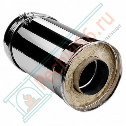 Сэндвич труба V50R с изол L=250 (AISI-321/0,5-ОЦИНК-RAL/0,5) d-160/260 (Вулкан)