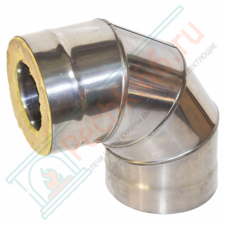 Сэндвич-отвод 90° (НЕРЖ-439/1,0-ОЦИНК/0,5) d-115/200 (УМК)