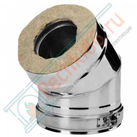 Отвод 30° V50R с изол (AISI-321/0,8-ОЦИНК-RAL/0,5) d-104/200 (Вулкан)