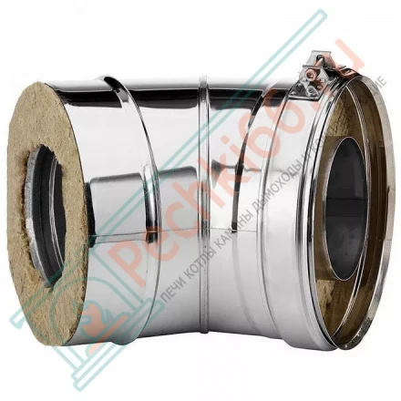 Отвод 30° V50R с изол (AISI-321/0,8-ОЦИНК-RAL/0,5) d-104/200 (Вулкан)