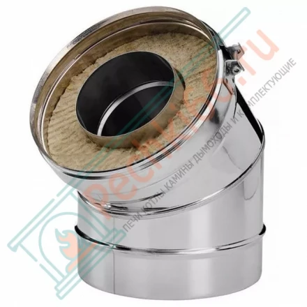 Отвод 30° V50R с изол (AISI-321/0,8-ОЦИНК-RAL/0,5) d-104/200 (Вулкан)